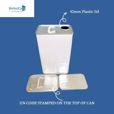 खरीदें खाली औद्योगिक पेंट टिन 4 लीटर आयताकार टिन कंटेनर online manufacture