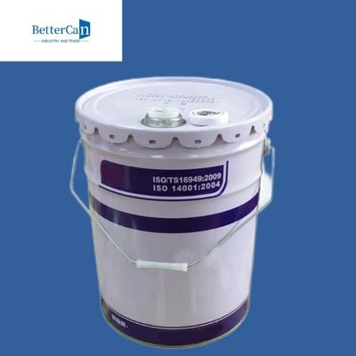 खरीदें जंग रोधी मेटल पेंट बाल्टी 15L 20L सफेद बाल्टी ढक्कन के साथ online manufacture