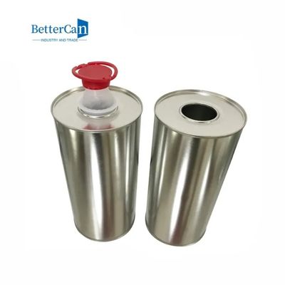 खरीदें 1 लीटर गोल मेटल टिन कैन सिलेंडर आकार का D84*H210mm ढक्कन के साथ online manufacture