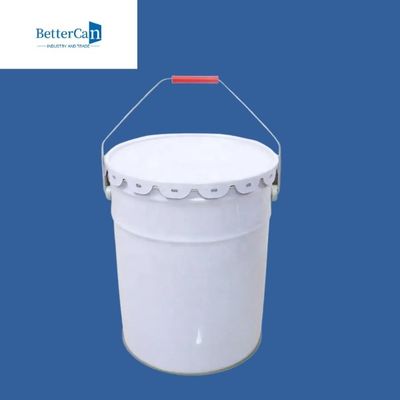 एडजस्टेबल ऊंचाई के साथ खाली मेटल पेंट पेल 20L 5 गैलन सफेद पेंट बाल्टी