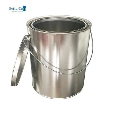 राउंड कार पेंट टिन 5L मेटल कैन लीवर लॉक रिंग ढक्कन ISO9001 के साथ