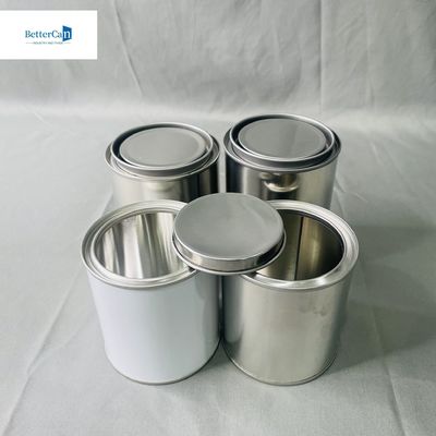 1/2 पिंट कार पेंट टिन डिब्बे धातु कवर के साथ OEM 250ml से 5 लीटर ऑटो टिन डिब्बे