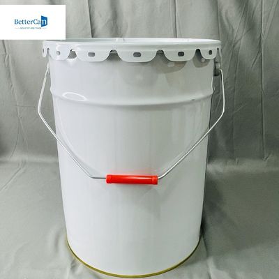 ढक्कन के साथ 10 लीटर धातु बाल्टी बाल्टी 2.2 गैलन तरल पैकेजिंग खाली लेपित कैन